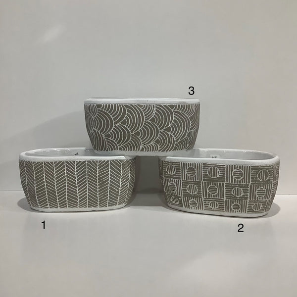Ceramic planter (6 styles)