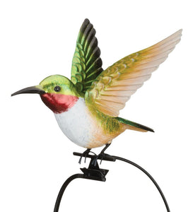 Rocker hummingbird garden stake