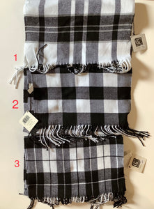 Black & white scarf (3 styles)