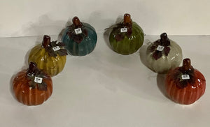 Small ceramic pumpkin (6 colors)
