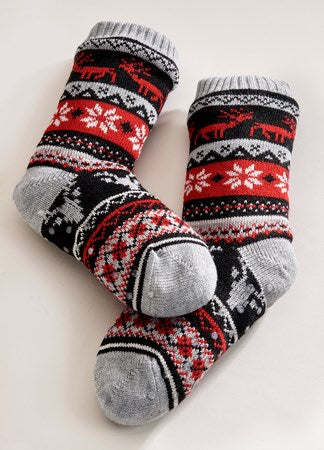 Santa’s helper slipper socks