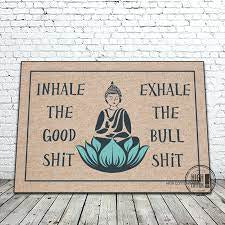 Inhale exhale doormat