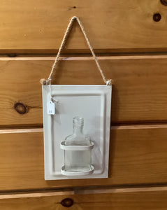 Glass bottle wall hanging (2 colors)