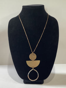 Gold geometric necklace