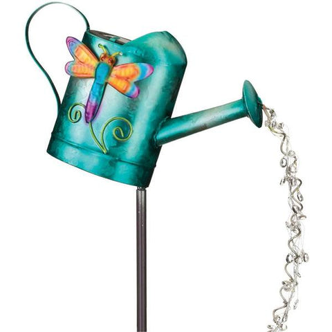 Watering can solar garden stake (3 colors)