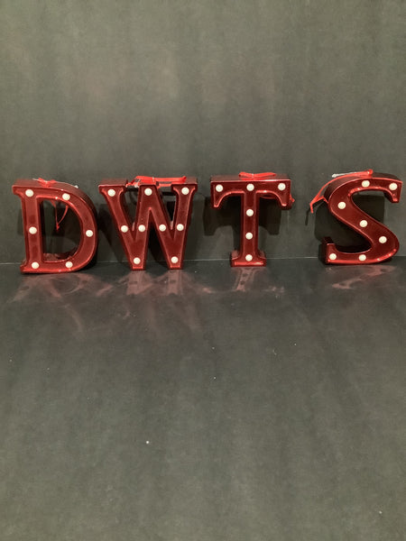 Light Up Letter ornament