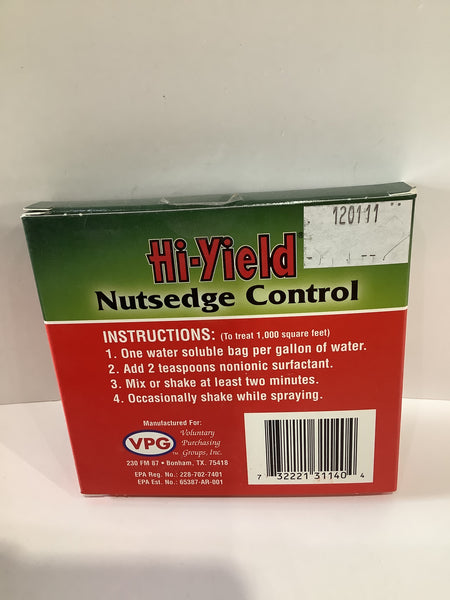 Nutsedge Control