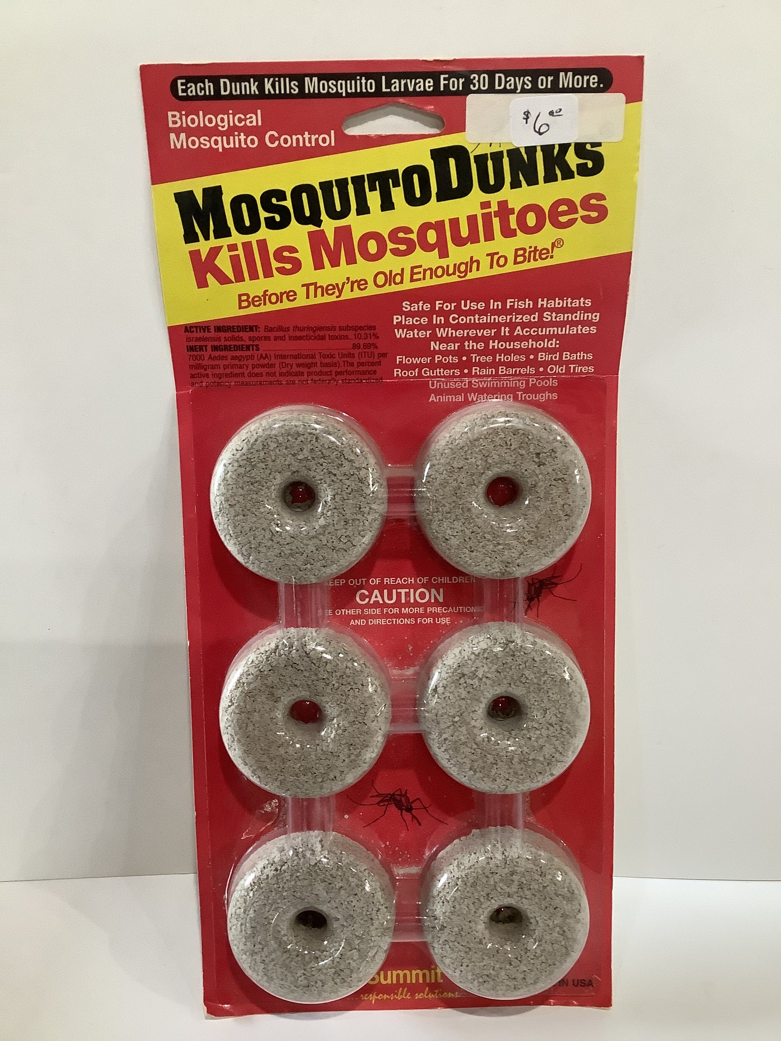 Mosquito dunks
