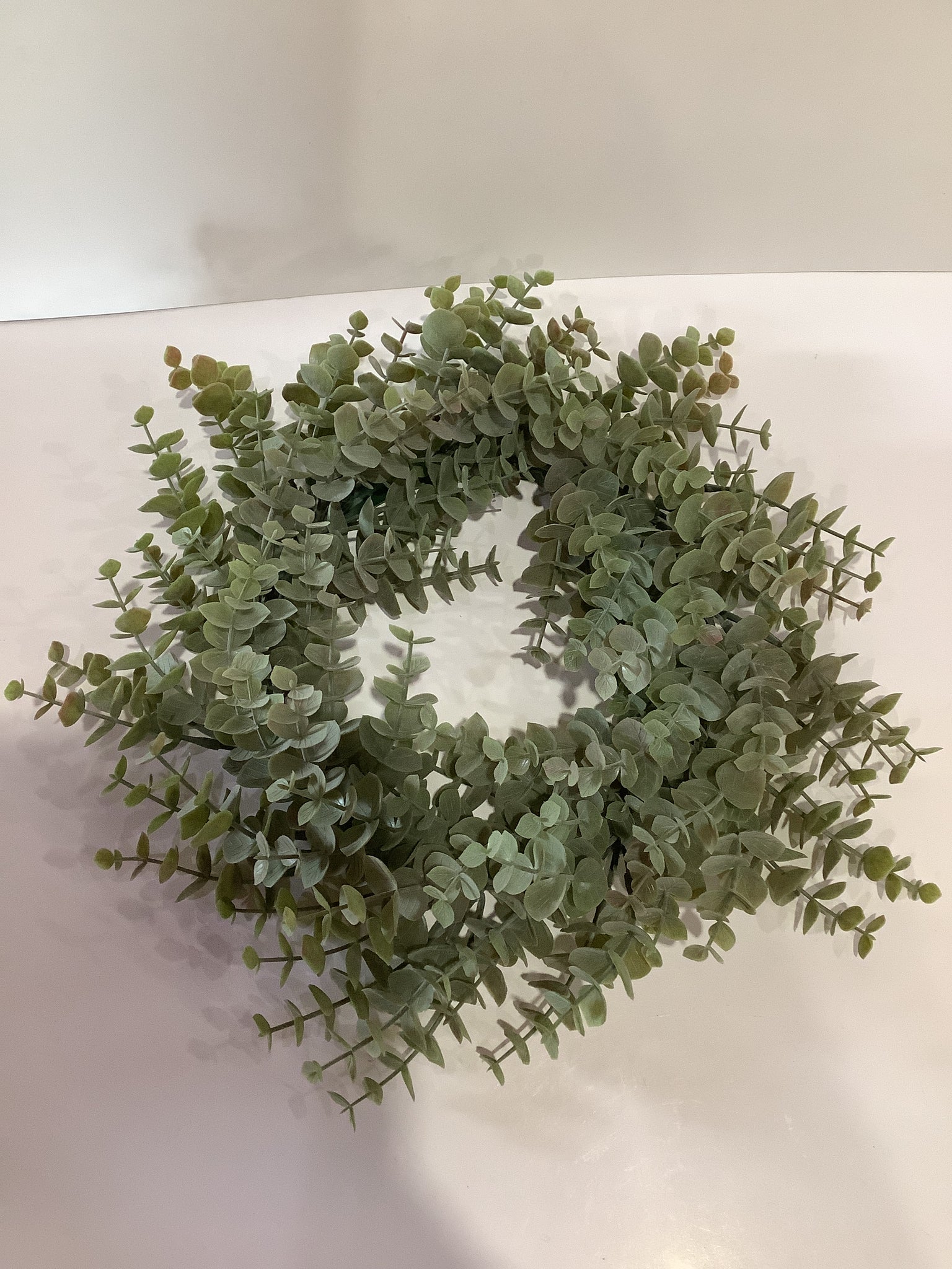 Small eucalyptus  wreath/candle ring