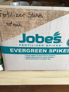 Evergreen fertilizer stake