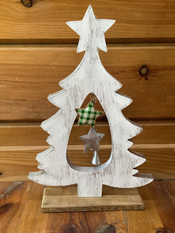 White wooden tree