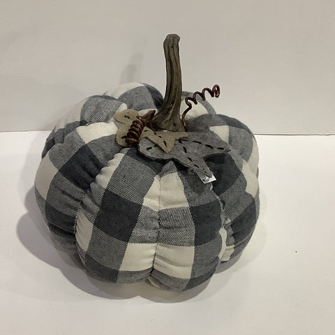 Grey Fabric Pumpkin