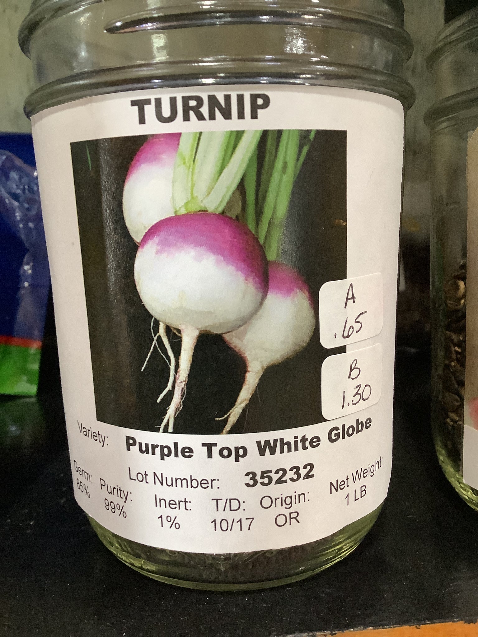 Turnip-Purple top white globe