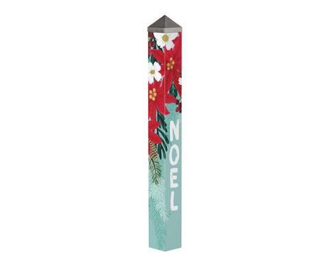 Poinsettia Bloom Art Pole